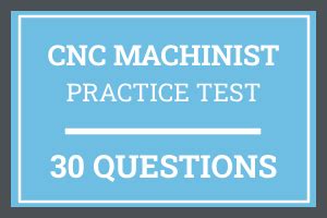 cnc machinist practice test